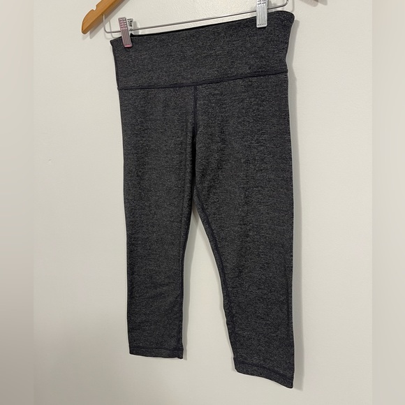 Lululemon Wunder Under Crop Black/Black 6 - Picture 10 of 16